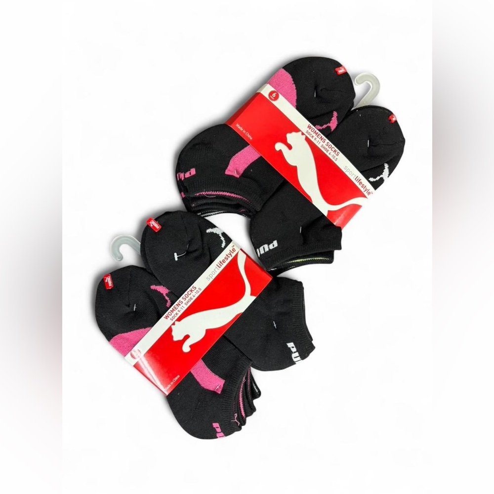 Puma Women's Multicolor sport lifestyle socks (2)-6 pack